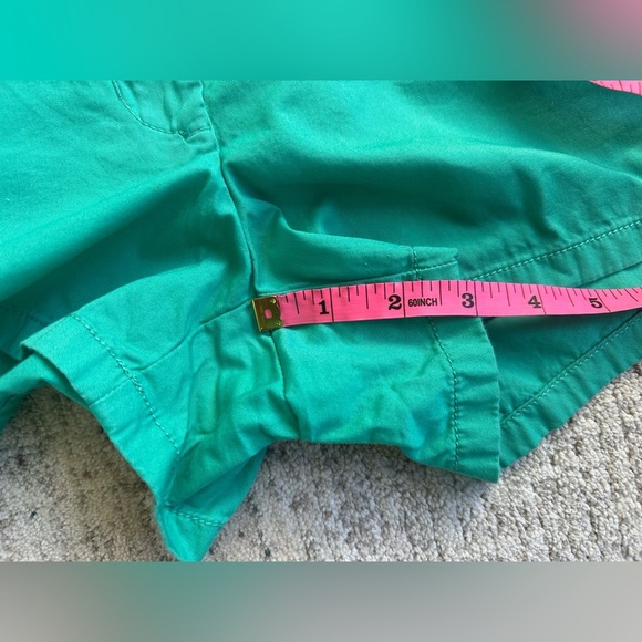 J Crew 100% Cotton Broken In Chino Shorts - Green - Size 4 - Picture 7 of 8